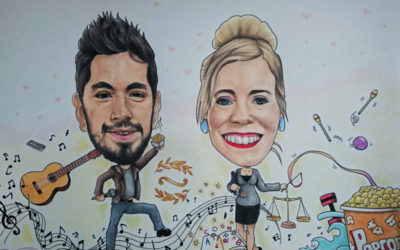 Caricatura cantante