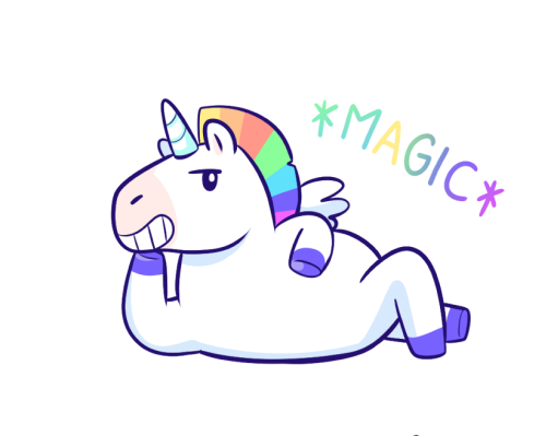 unicornio blanco