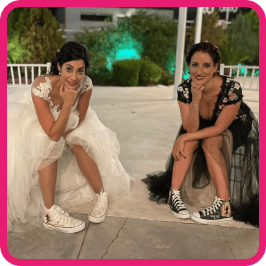 zapatillas pintadas a mano para novios