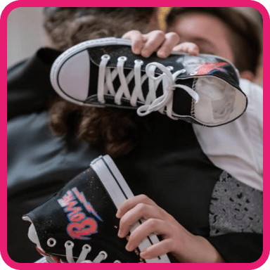 zapatillas pintadas a mano para novios