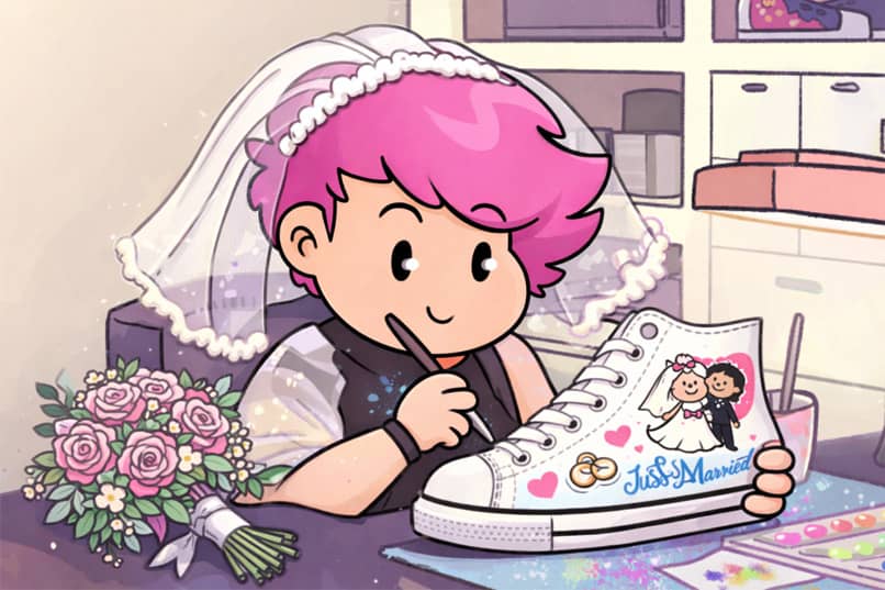 cabecera zapatillas personalizadas para novios