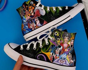 Zapatillas pintadas a mano de villanos Disney