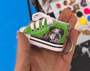 llavero pintado a mano